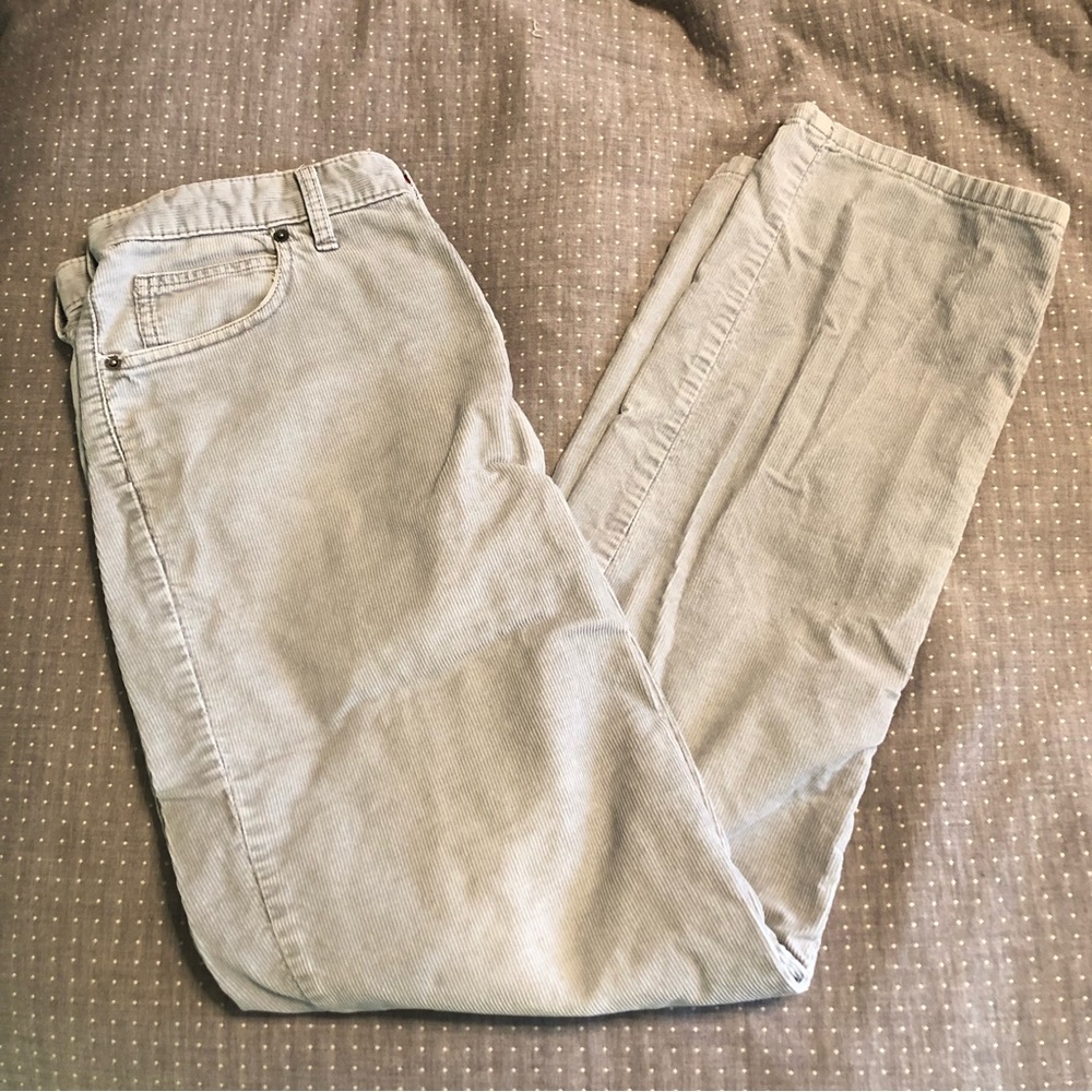 Lands’ End Light Grey Corduroy Pants - Waist 32